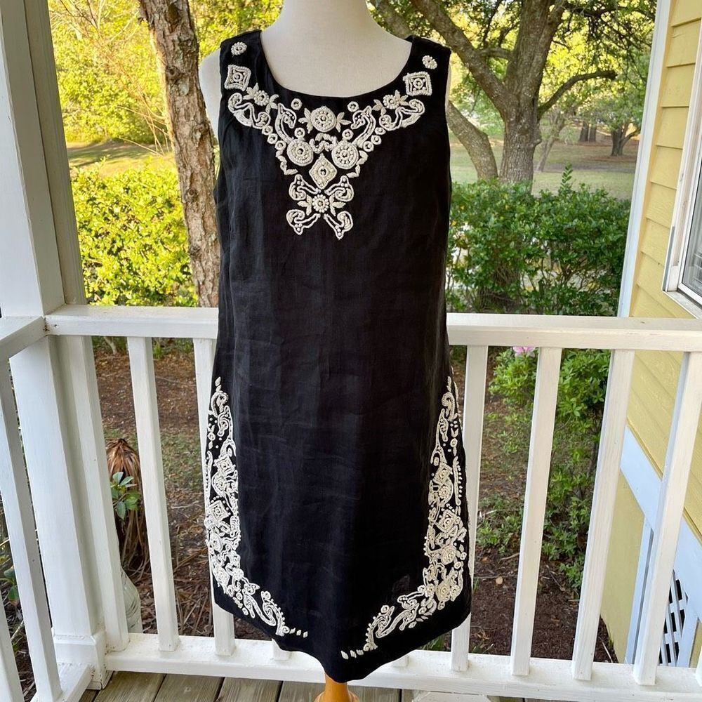 Gretchen Scott Design Beaded Sheath Dress